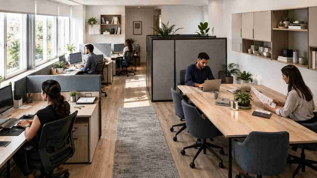 How can companies maximize limited square footage in small offices?