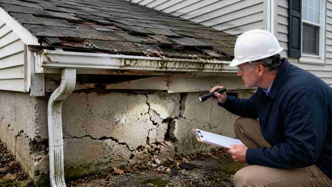 What causes a residential roof to sag or leak